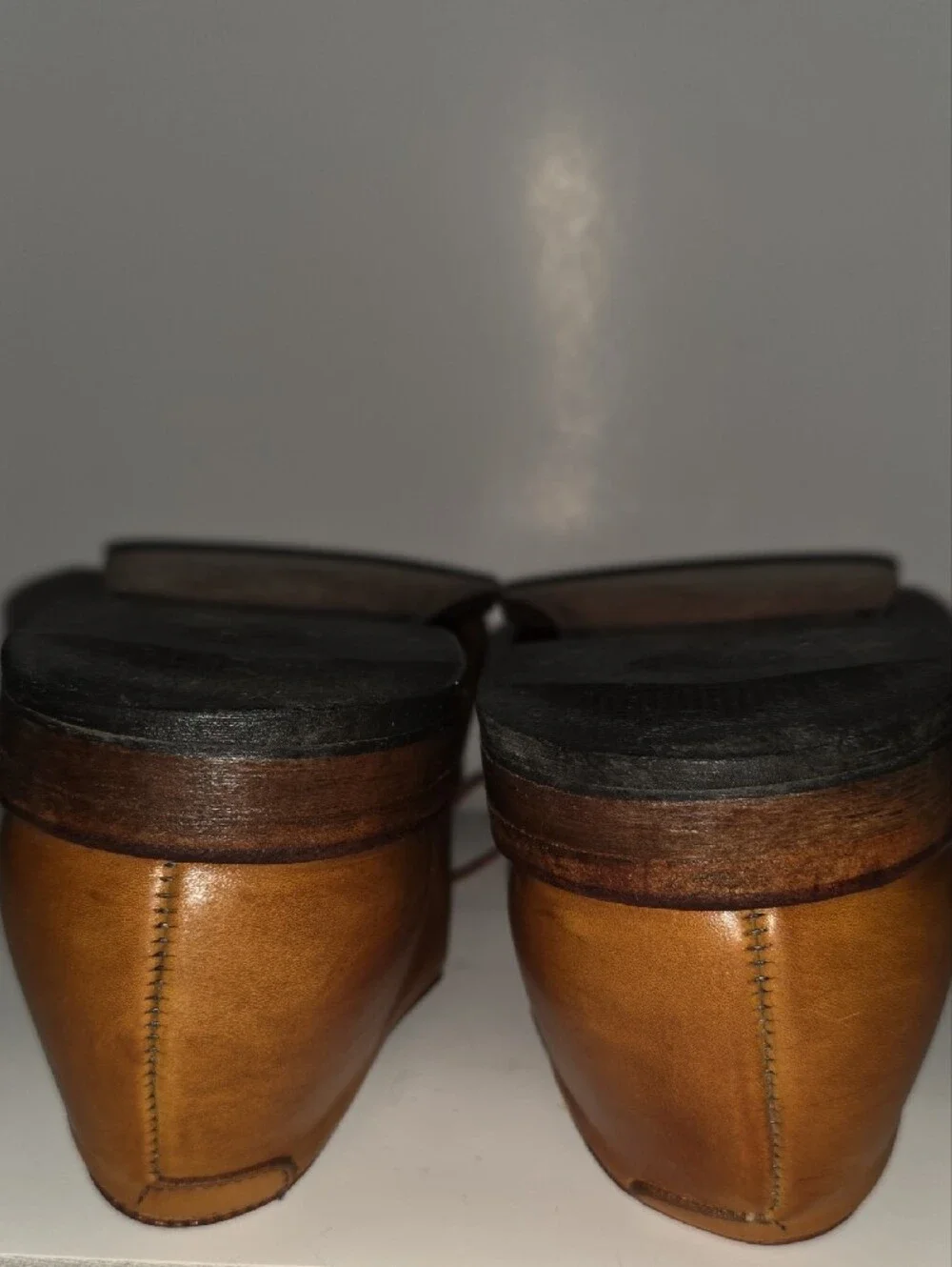 ALLEN EDMONDS SZ 12 Boulevard Men's Tan Leather Cap-Toe Oxford Dress Shoes